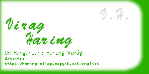 virag haring business card